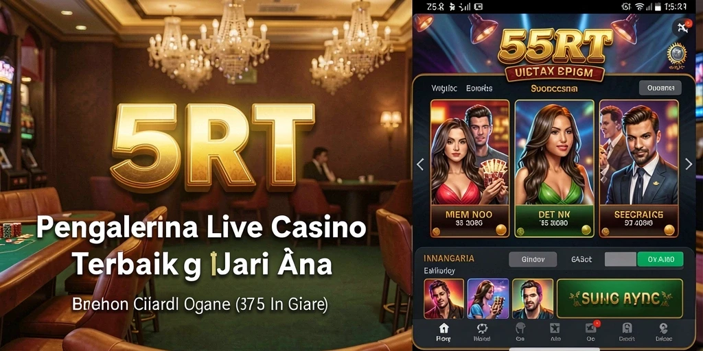 Tampilan gameplay Live Casino yang menegangkan dan interaktif di 55RT.