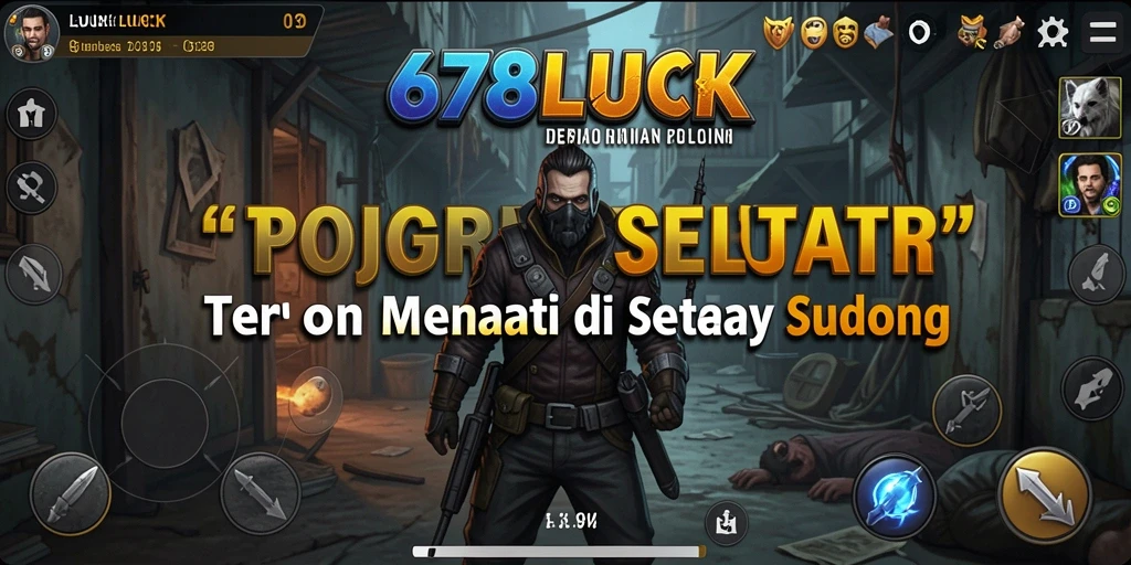 Tangkapan layar menampilkan suasana mencekam dalam 678LUCK.