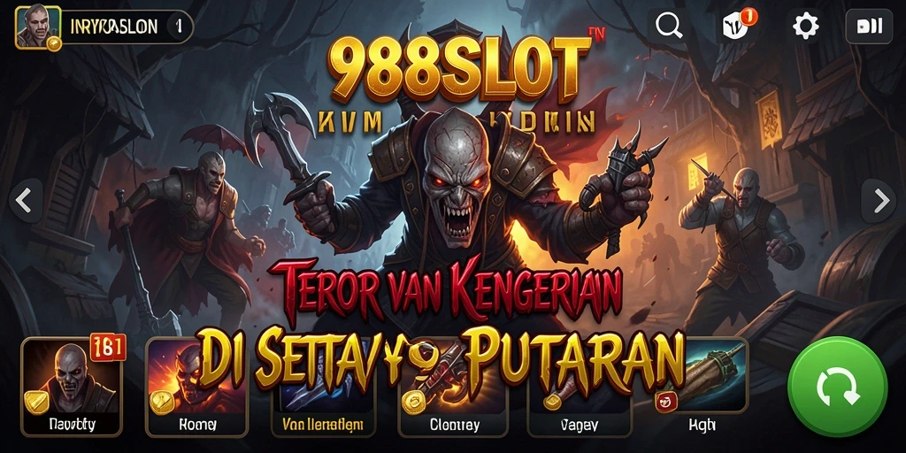 Menggambarkan momen menegangkan saat bermain 988SLOT.