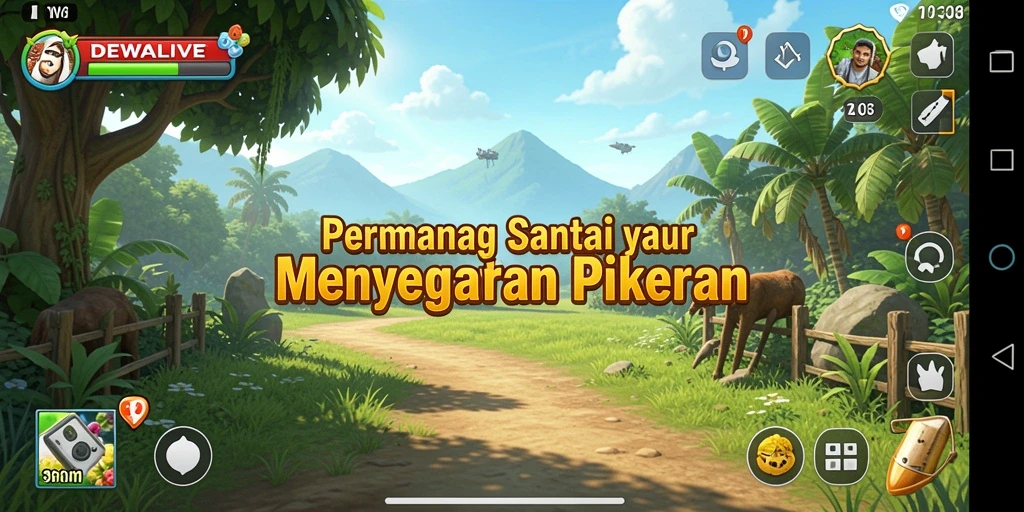 Screenshot gameplay DEWALIVE dengan aksi seru dan menyenangkan.