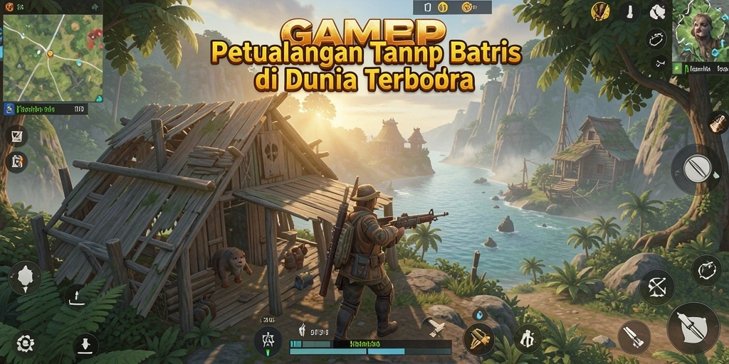 Tampilan gameplay seru dalam dunia terbuka GAMERP.