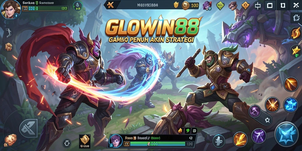 Gameplay seru dan kisah pertarungan karakter di GLOWIN88.