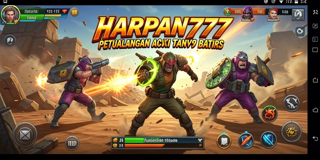 Gameplay seru dengan pertarungan intens di HARAPAN777