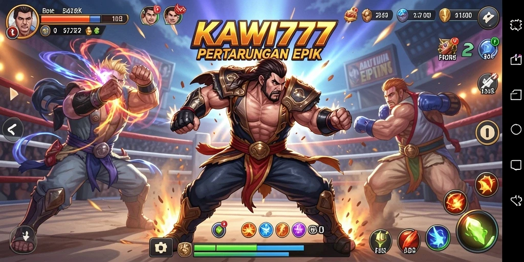 Screenshot KAWI777 menampilkan aksi pertarungan yang mendebarkan.