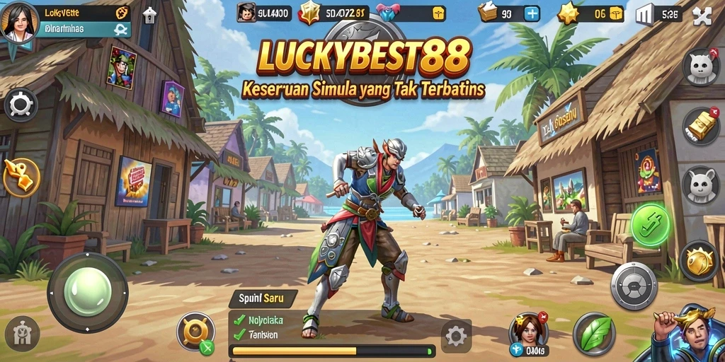 Tampilan gameplay LUCKYBEST88 yang seru dan interaktif.