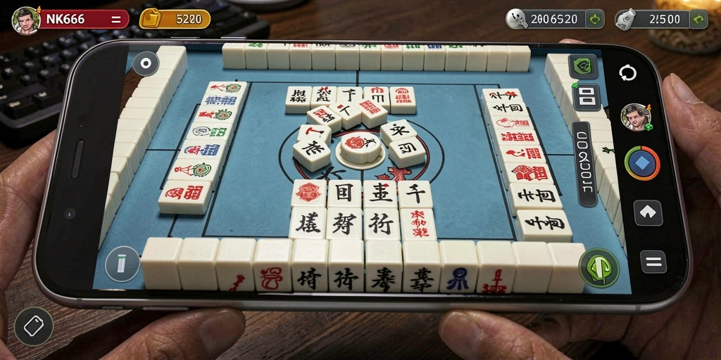 Screenshot gameplay NK666 menampilkan aksi seru permainan Mahjong.