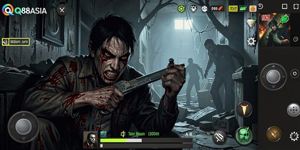 Screenshot dari gameplay menyeramkan di QQ88ASIA.