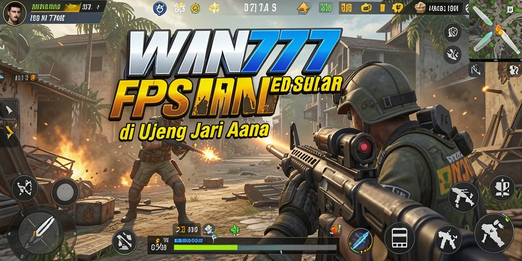 Screenshot menunjukkan aksi mendebarkan dalam pertempuran multiplayer FPS.