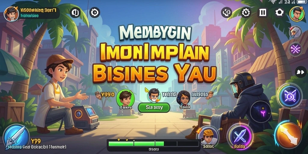 Gameplay Y89 menampilkan pengalaman membangun bisnis yang mendalam.